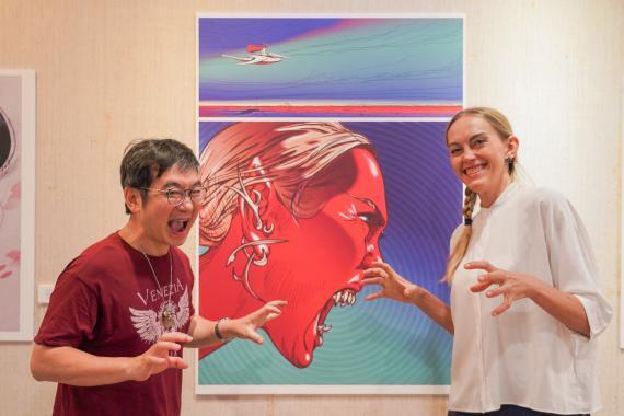 113 | 朝陽科技大學視傳系學子策展，俄羅斯藝術家創作受好評圖片